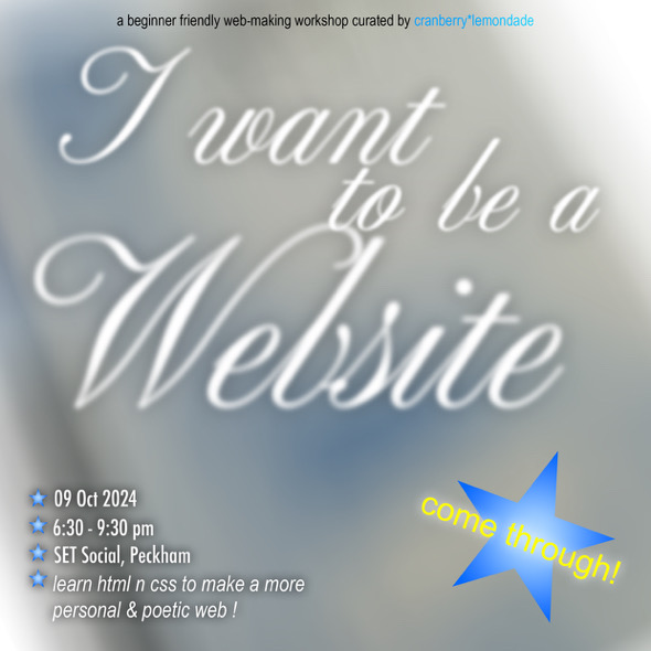 i want to be a website