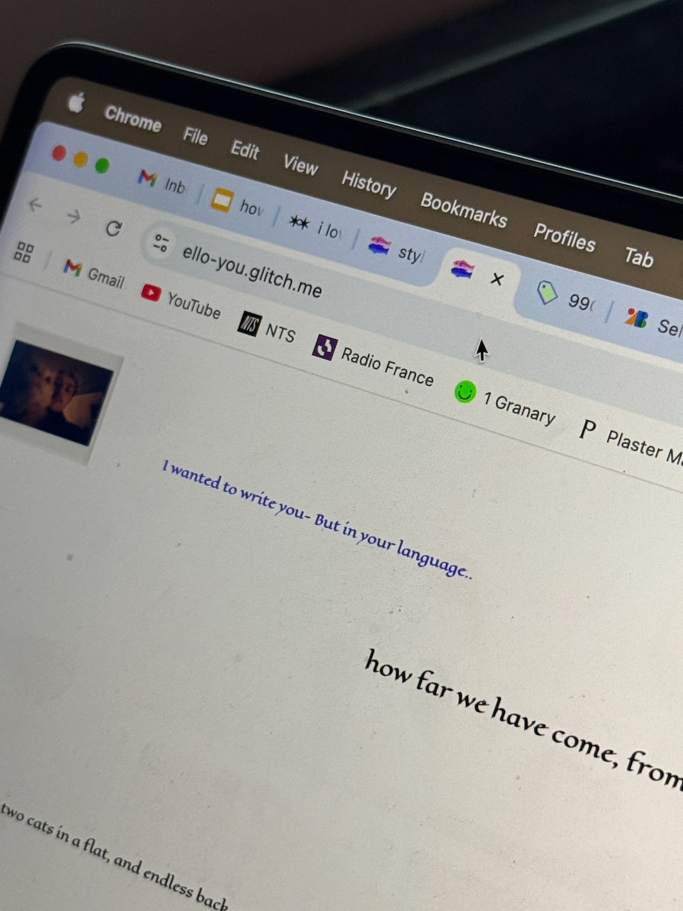 web letters (valentine's edition)